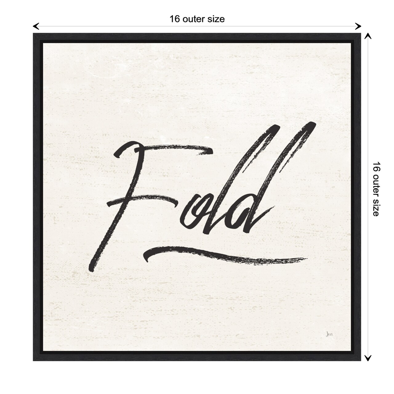 Laundry Script III by Jess Aiken Canvas Wall Art Print Framed